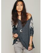 Free People Rockabilly Raglan Printed - Lyst