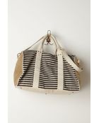 Anthropologie Striped Sequined Weekender - Lyst