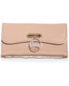 Christian Louboutin Riviera Patent Leather Clutch - Lyst