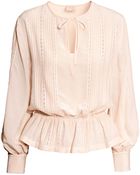 H&M Lace Blouse - Lyst