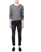 Zara 5 Pocket Bull Denim Trousers - Lyst