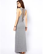 Asos Maxi Dress with Ladder Back Detail - Lyst