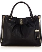 Karen Millen Gr104 Side Zip Leather Large B - Lyst