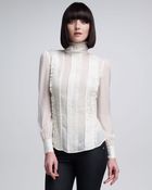 McQ by Alexander McQueen Victorian Chiffon Blouse - Lyst