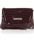 McQ by Alexander McQueen Patentleather Envelope Clutch - Lyst