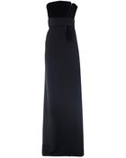 Antonio Berardi Velvet And Cady Zip Front Gown - Lyst