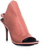 Balenciaga Glove Leather Sling Back Sandals - Lyst