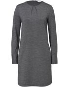 Brunello Cucinelli Wool Long Sleeve Dress - Lyst
