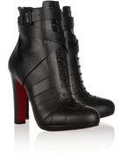 Christian Louboutin Lamu 120 Leather Ankle Boots - Lyst