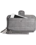 Coach Legacy Phone Wallet in Croc Embossed Leather - Lyst