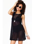 Nasty Gal Negative Space Mesh Dress - Lyst