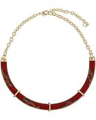 Topshop Seedbead Bar Necklace - Lyst