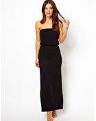 Asos Bandeau Jersey Maxi Beach Dress - Lyst