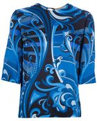 Emilio Pucci Filigree Print Blouse - Lyst