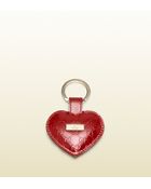 Gucci Microguccissima Leather Heart Key Ring - Lyst