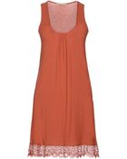 Nioi Sleeveless Round Collar Grey Short Dress - Lyst