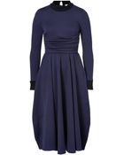 Roksanda Ilincic Riley Dress in Dark Purpleblack - Lyst