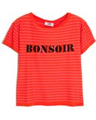 Sonia By Sonia Rykiel Bonsoir Stripe Tee - Lyst