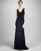 Carolina Herrera Embroidered Gown - Lyst