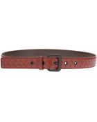 Bottega Veneta Intrecciato Leather Belt - Lyst
