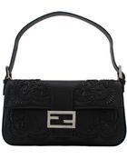 Fendi Embroidered Baguette Shoulder Bag - Lyst