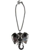 Lanvin Embellished Elephant Choker - Lyst