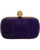 Alexander McQueen Whipsnake Skull Box Clutch - Lyst