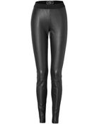 By Malene Birger Leather Lea Leggings in Black - Lyst