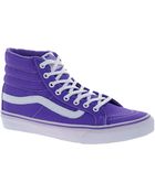 Vans Sk8 Hi Slim Purple Trainers - Lyst