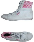 Le Crown High-Top Trainers - Lyst