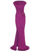 Roberto Cavalli Floorlength Gown with Embellished Waist - Lyst