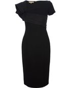 Michael Kors Michael Kors Highslit Crepe Dress - Lyst