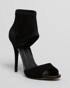 B Brian Atwood Peep Toe Sandals - Correns Ankle Cuff High Heel - Lyst
