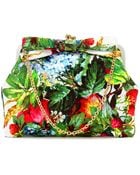 Dolce & Gabbana Print Brocade Framed Clutch - Lyst