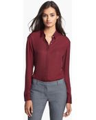 Theory Driya Silk Shirt - Lyst
