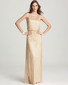 Aidan Mattox Gown Illusion Tulle - Lyst