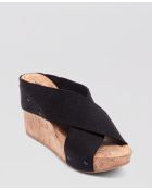Lucky Brand "Miller2" Cork Wedges - Lyst