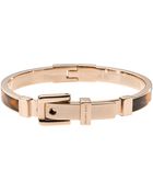 Michael Kors Gold Tone Tortoise Buckle Bangle - Lyst