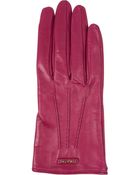 Miu Miu Leather Gloves - Lyst