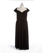 Patra Rosette Cutout Gown - Lyst