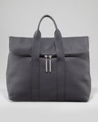 3.1 Phillip Lim 31hour Foldover Pebbled Tote Bag Black - Lyst