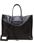 Balenciaga Papier Grained Leather Tote Bag - Lyst