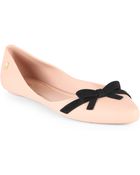Melissa Trippy Bow Ballet Flats - Lyst