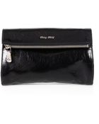 Miu Miu Vitello Foldover Clutch - Lyst
