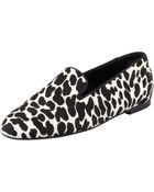 Tod's Animal print Calf Hair Smoking Slipper - Lyst