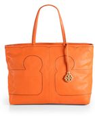 Tory Burch Amalie Logo Tote - Lyst