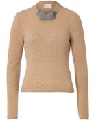 RED Valentino Wool Blend Bow Neck Pullover - Lyst
