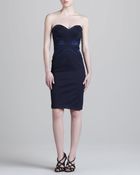 Zac Posen Bonded Strapless Jersey Dress - Lyst