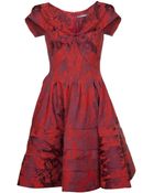 Zac Posen Jacquard Woven Cocktail Dress - Lyst