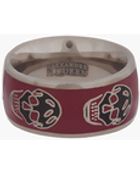 Alexander McQueen Cardinal Red Enamel Skull Ring - Lyst